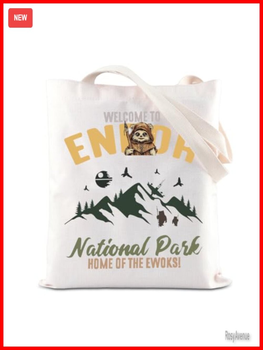 Canvas Tote Bag National Park Movie Inspired Reusable Shopping Handbag